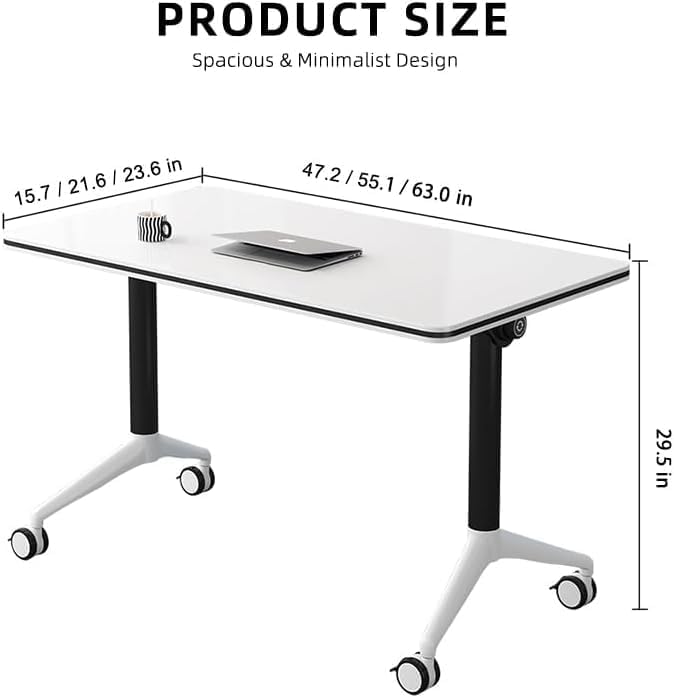 Foldable Mobile Rolling Office Conference Training Table