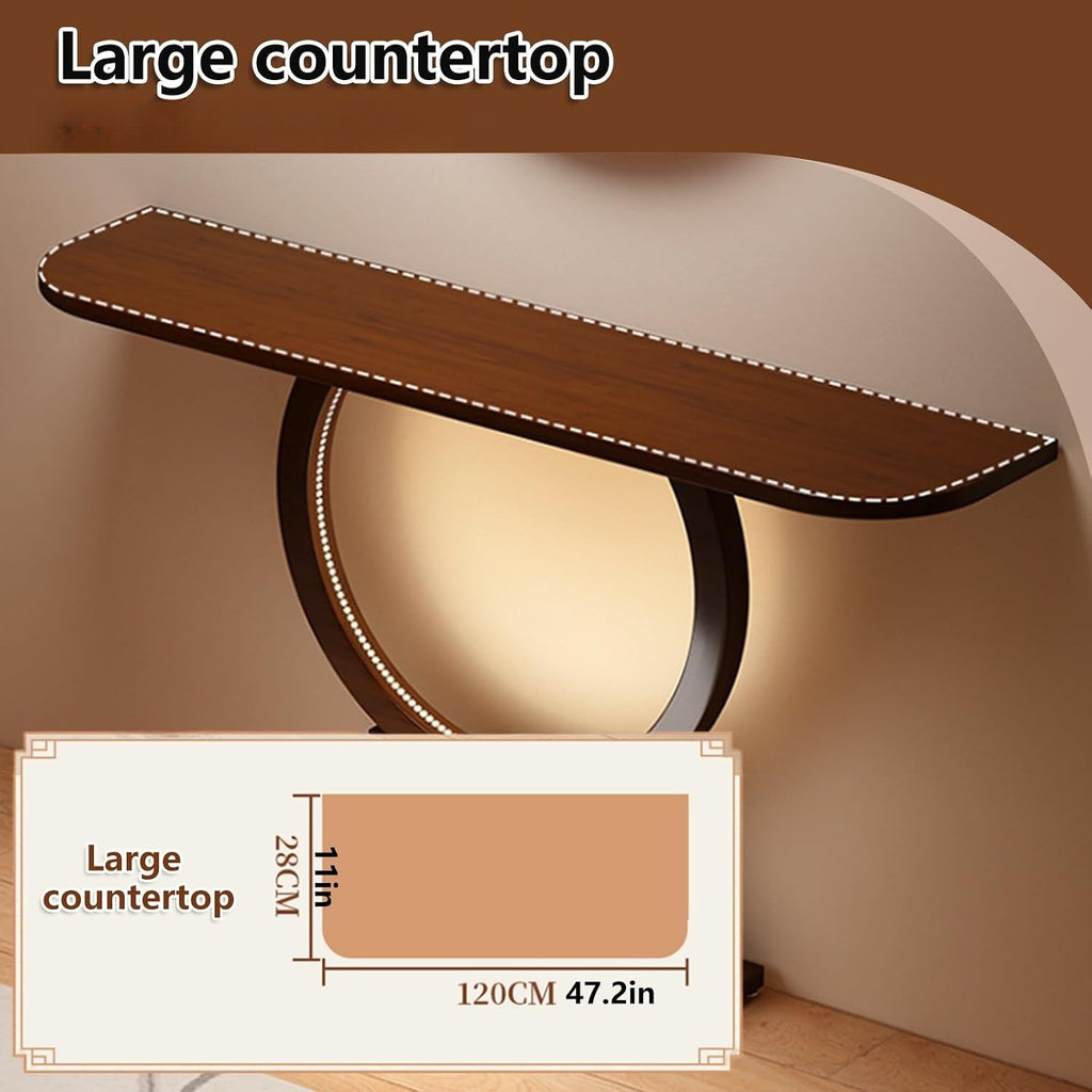 Modern Narrow Wooden Entryway Console Sofa Table