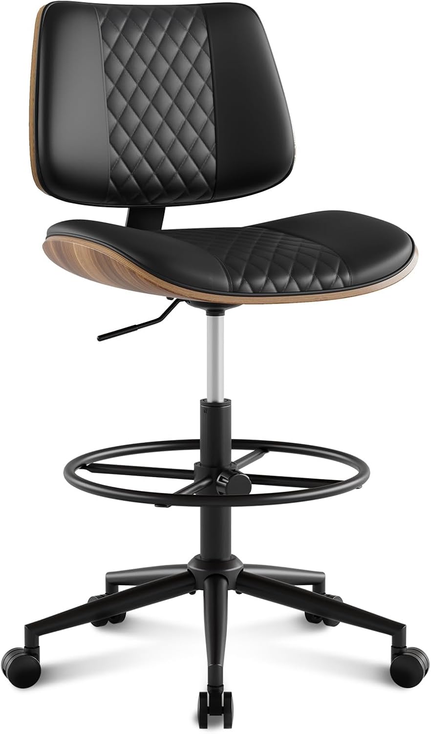 Modern Ergonomic Rolling Drafting Office Stool