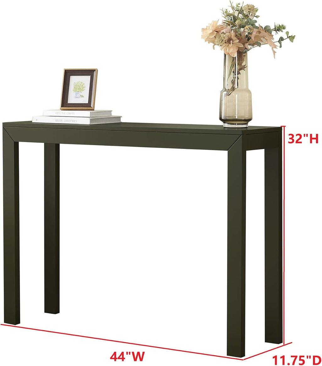 Modern Narrow Wooden Storage Console Entryway Table