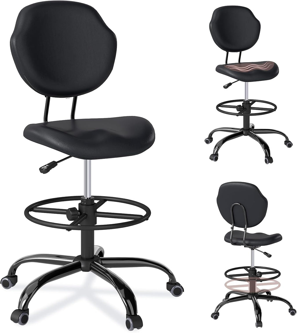 Adjustable Rolling Drafting Office Bar Stool