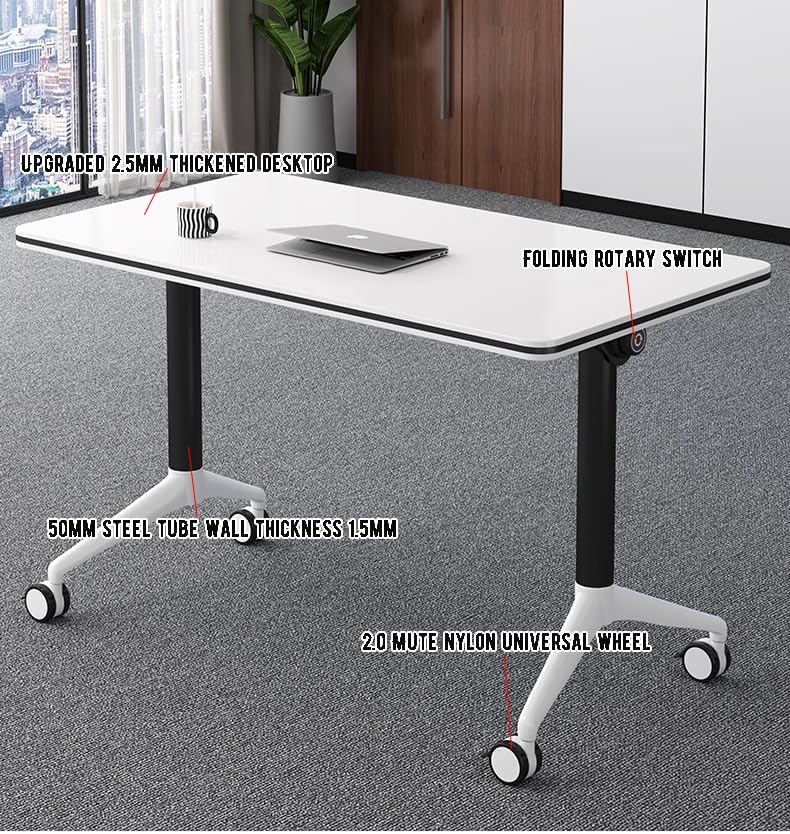 Foldable Mobile Rolling Office Conference Training Table