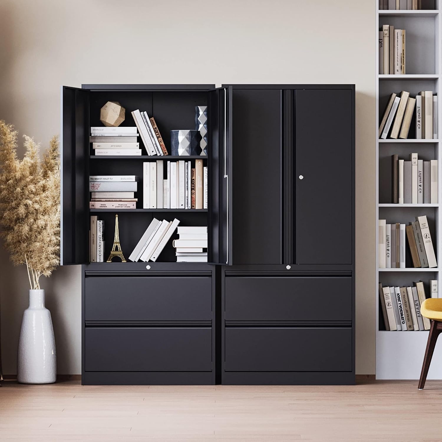 Lockable 2-Drawer Metal Lateral File Cabinet