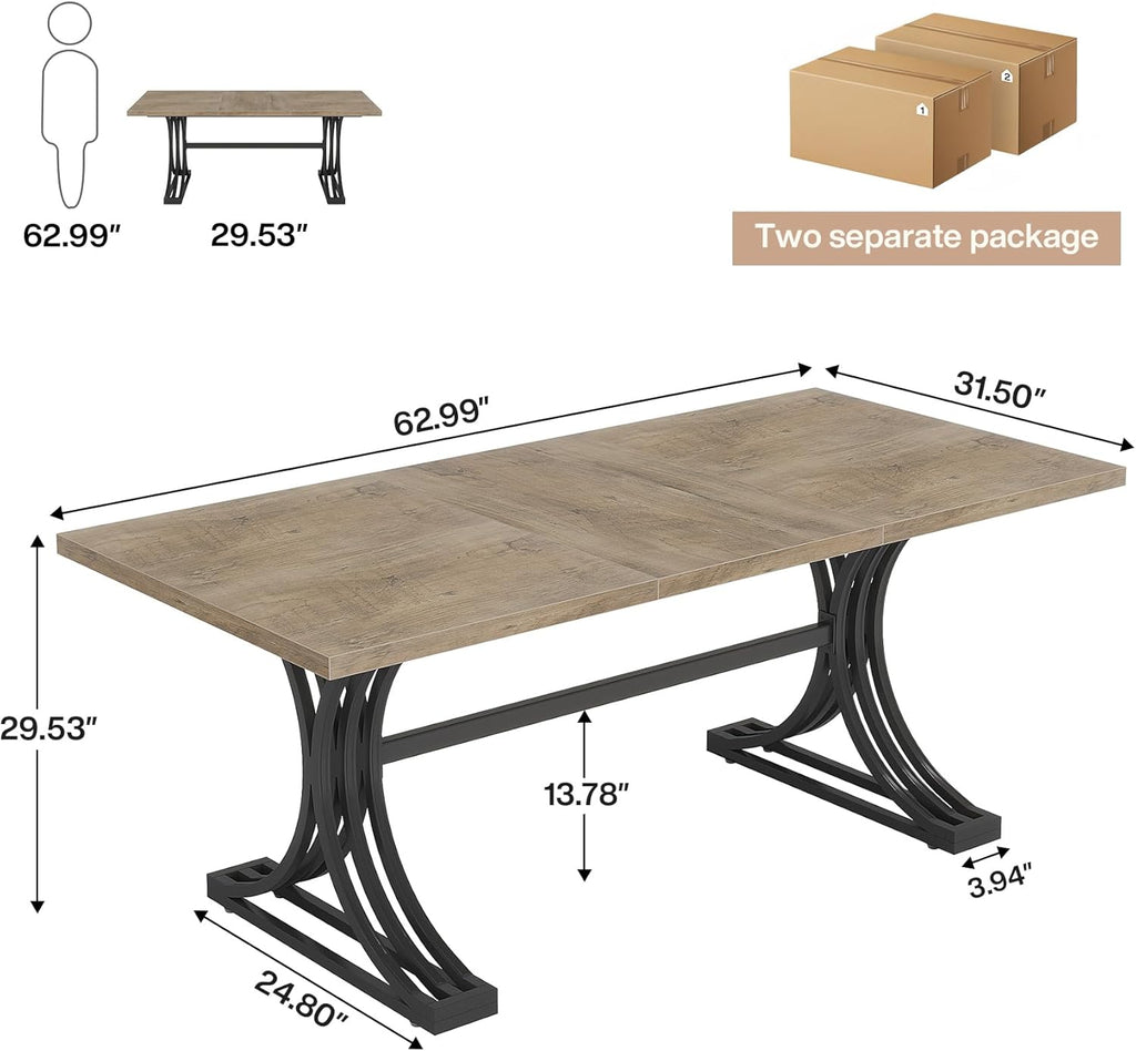 Rectangle Grey Conference Table