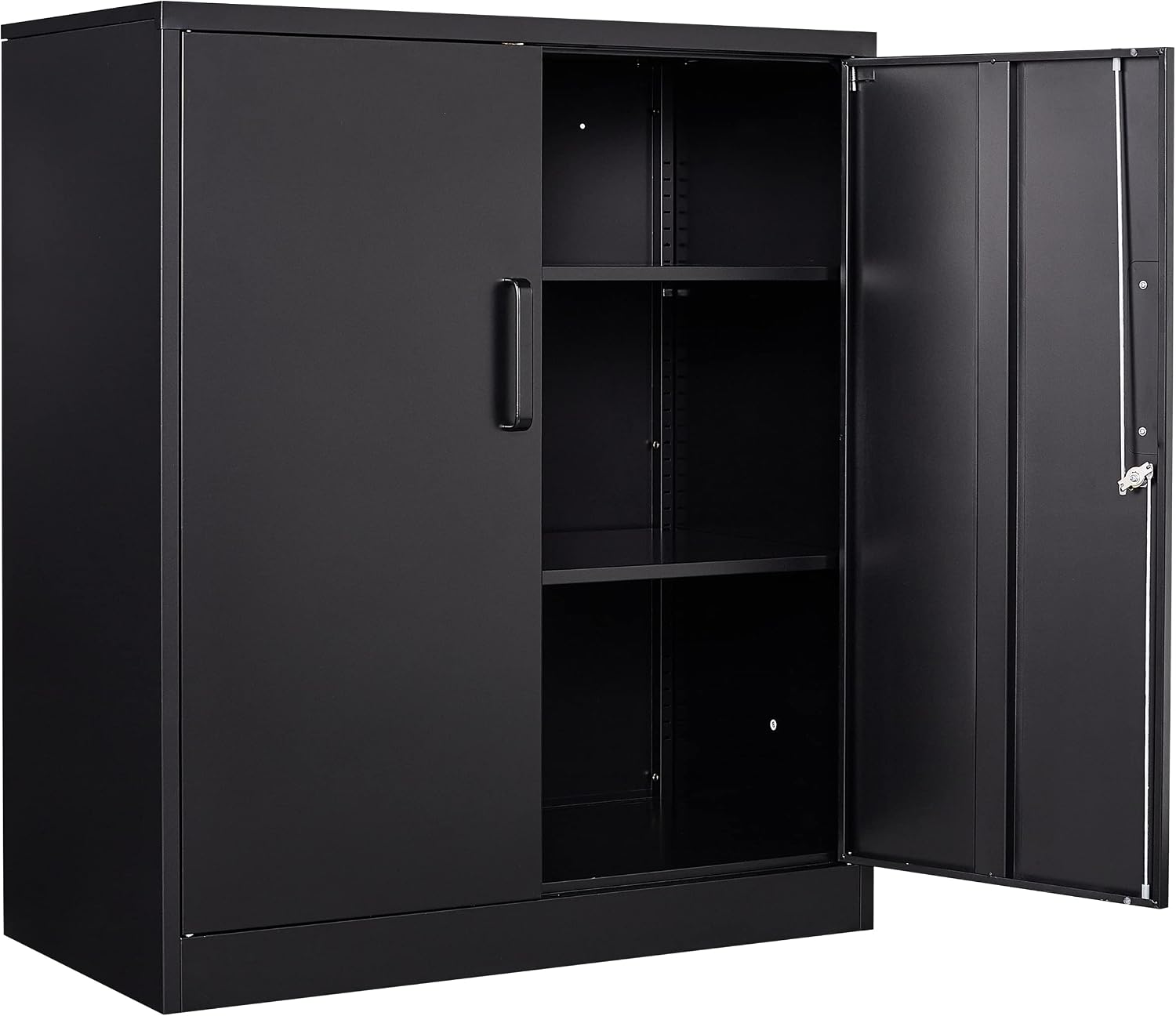 Lockable Metal Cabinet Adjustable Storage Shelves