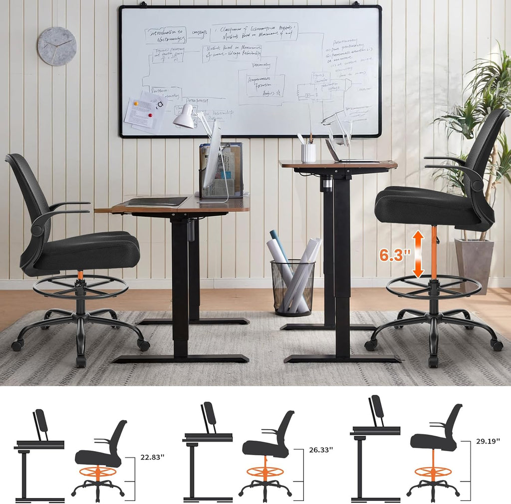 Mesh Ergonomic Heavy Duty Drafting Office Chair