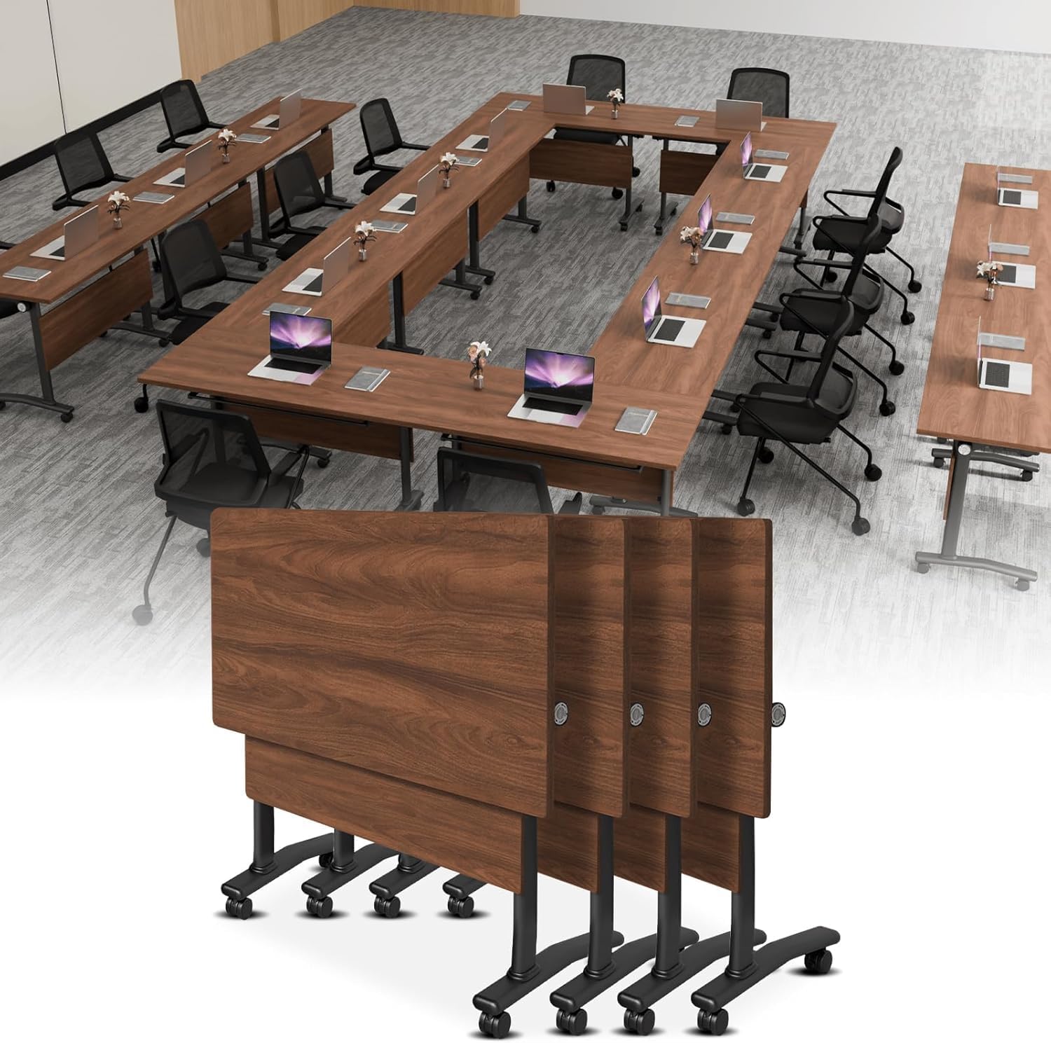 Modern Foldable Mobile Conference Training Table