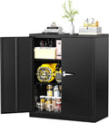 Lockable Metal Storage Cabinet Doors Shelves