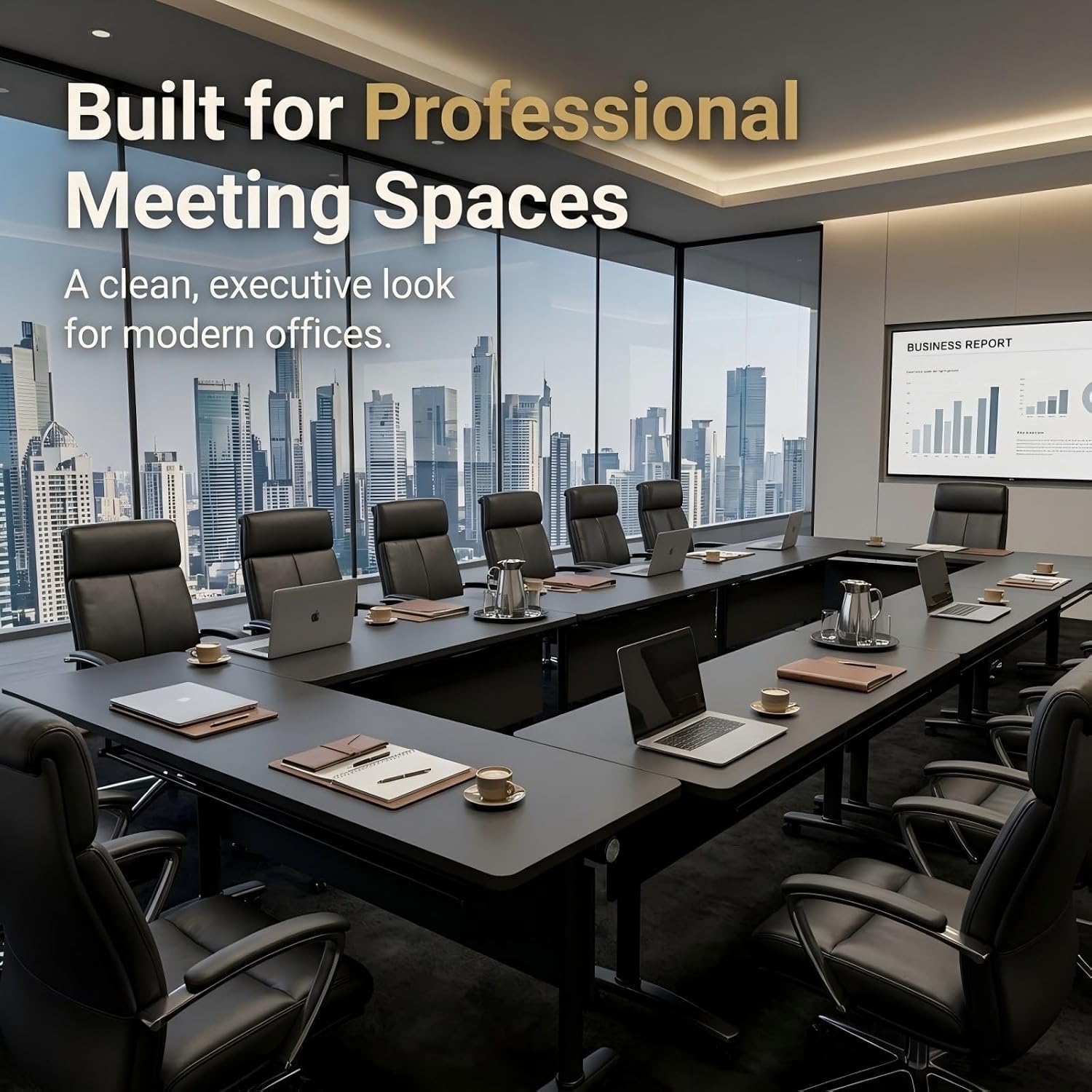 Flip Top Mobile Folding Conference Office Table