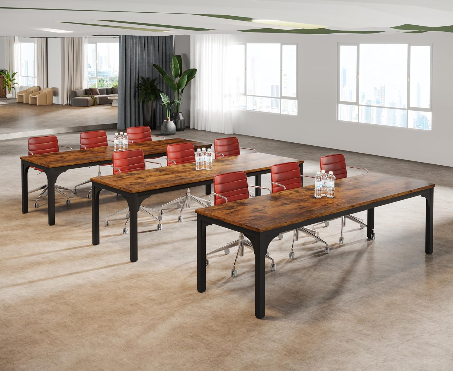 13FT Large Sturdy Business Conference Table