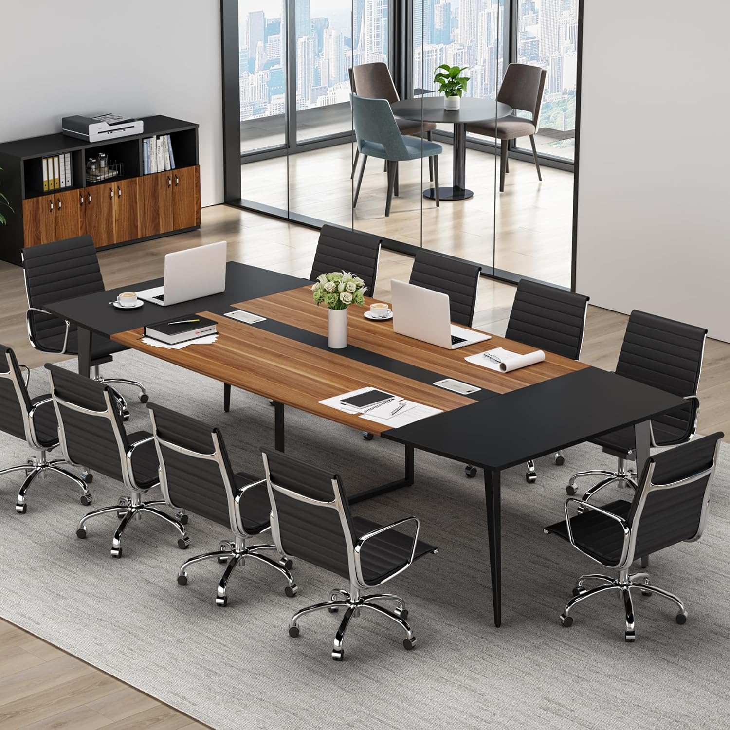 Boat Shaped 8FT Modern Office Conference Table