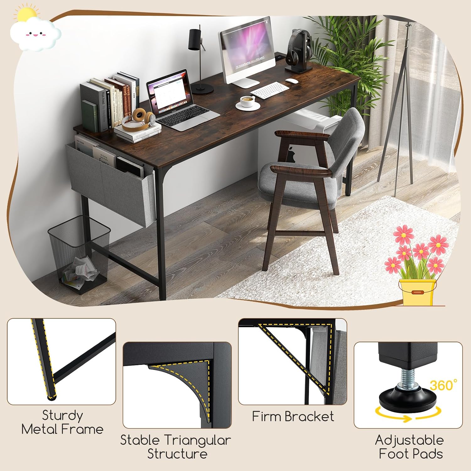 Rectangular Conference Table Charging Station Storage