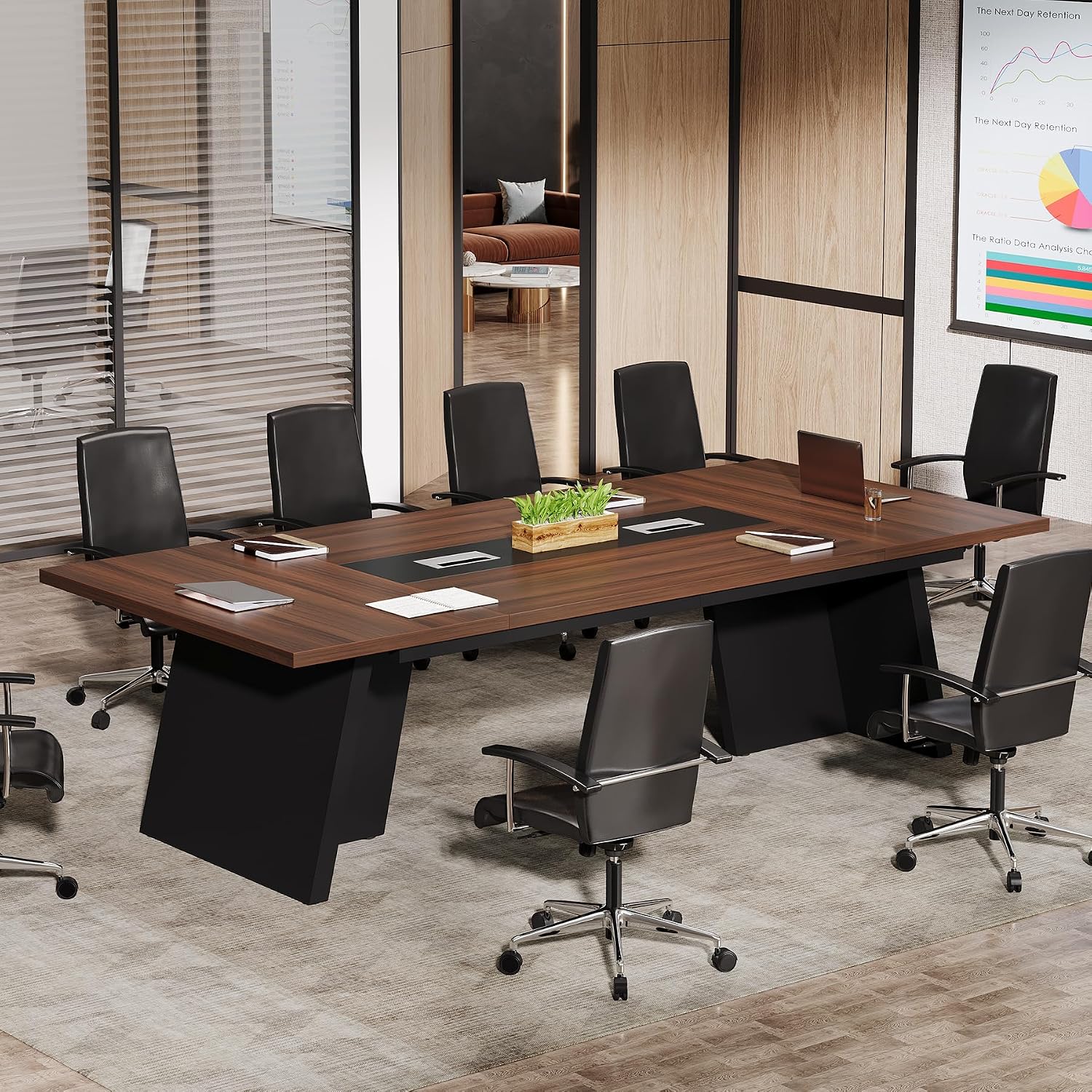 8FT Large Office Business Conference Table