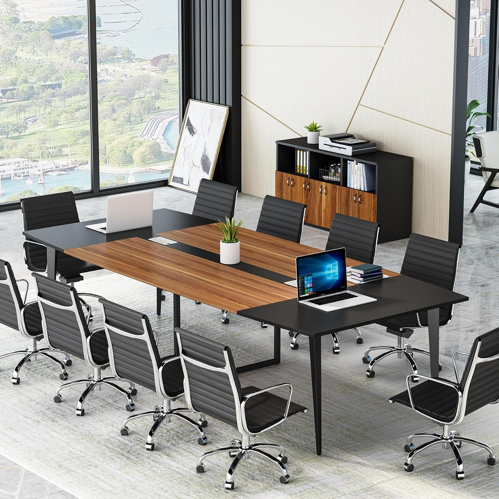 Boat Shaped 8FT Modern Office Conference Table