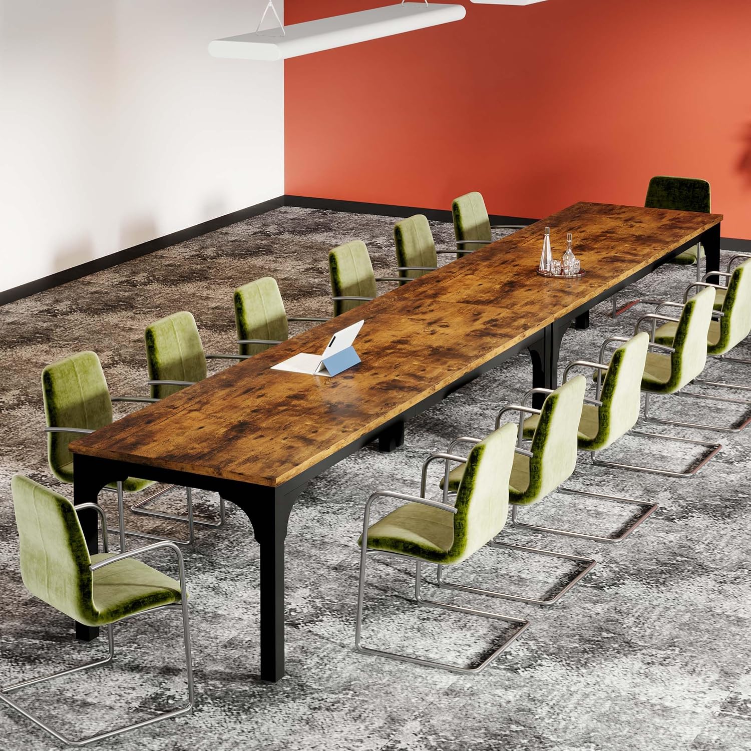 13FT Large Sturdy Business Conference Table